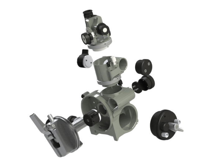 Visuel éclaté Goniomètre GP2M Elynxo